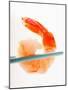 Shrimp on Chopsticks-null-Mounted Photographic Print