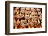 Shrimp on Grill over Open Flames-GRACIEDOG-Framed Photographic Print