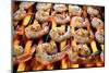 Shrimp on Grill over Open Flames-GRACIEDOG-Mounted Photographic Print