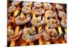 Shrimp on Grill over Open Flames-GRACIEDOG-Mounted Photographic Print