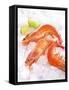 Shrimp on Ice-Jürgen Holz-Framed Stretched Canvas