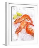 Shrimp on Ice-Jürgen Holz-Framed Photographic Print