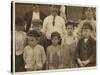 Shrimp-Pickers as Young as 5 and 8 at the Dunbar, Lopez, Dukate Co, Biloxi, Mississippi, 1911-Lewis Wickes Hine-Stretched Canvas