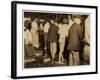 Shrimp Pickers, Including 8 Year Old Max, at Dunbar, Lopez, Dukate Co, Biloxi, Mississippi, 1911-Lewis Wickes Hine-Framed Photographic Print