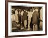 Shrimp Pickers, Including 8 Year Old Max, at Dunbar, Lopez, Dukate Co, Biloxi, Mississippi, 1911-Lewis Wickes Hine-Framed Photographic Print