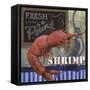 Shrimp-Fiona Stokes-Gilbert-Framed Stretched Canvas