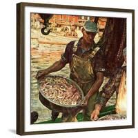 "Shrimpers," October 25, 1947-Mead Schaeffer-Framed Giclee Print