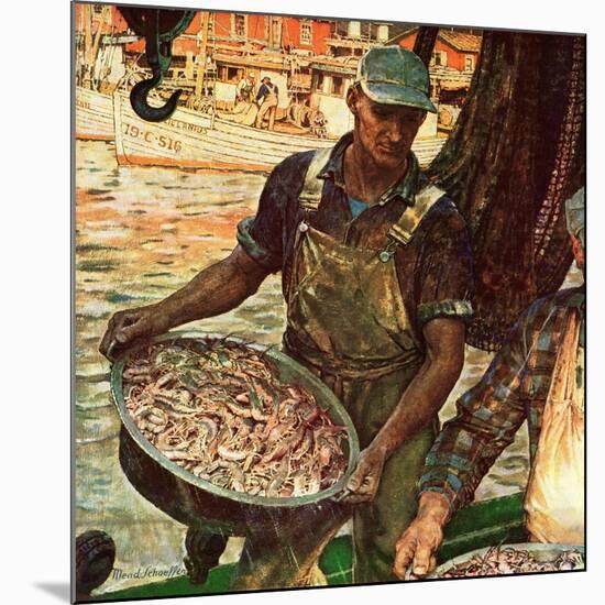 "Shrimpers," October 25, 1947-Mead Schaeffer-Mounted Giclee Print