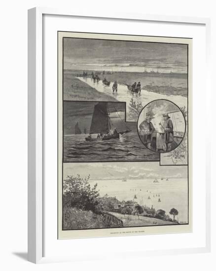 Shrimping at the Mouth of the Thames-null-Framed Giclee Print