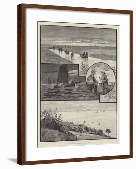 Shrimping at the Mouth of the Thames-null-Framed Giclee Print