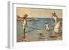 Shrimping by the Sea-L Tanqueray-Framed Art Print
