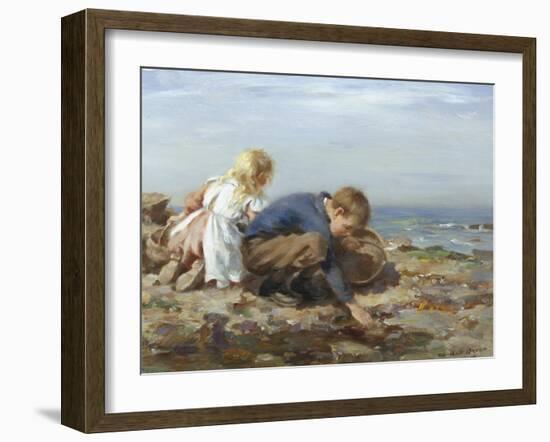 Shrimping-William Marshall Brown-Framed Giclee Print