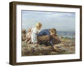 Shrimping-William Marshall Brown-Framed Giclee Print