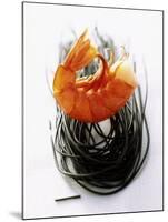 Shrimps with Black Pasta-Marc O^ Finley-Mounted Photographic Print