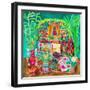 Shrine, Day of the Dead, Oaxaca, 2023 (Dyes on Silk)-Hilary Simon-Framed Giclee Print