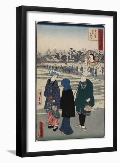 Shrine Fair on the Days of the Rooster, July 1864-null-Framed Giclee Print