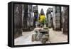 Shrine in Bayon Temple in Angkor Thom-Michael Nolan-Framed Stretched Canvas