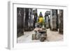 Shrine in Bayon Temple in Angkor Thom-Michael Nolan-Framed Photographic Print