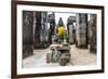 Shrine in Bayon Temple in Angkor Thom-Michael Nolan-Framed Photographic Print