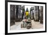 Shrine in Bayon Temple in Angkor Thom-Michael Nolan-Framed Photographic Print