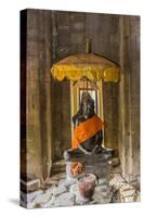 Shrine in Bayon Temple in Angkor Thom-Michael Nolan-Stretched Canvas