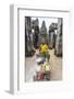 Shrine in Bayon Temple in Angkor Thom-Michael Nolan-Framed Photographic Print