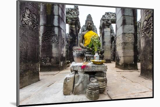 Shrine in Bayon Temple in Angkor Thom-Michael Nolan-Mounted Photographic Print