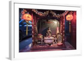 Shrine in Chinatown at night, Kuala Lumpur, Malaysia, Southeast Asia, Asia-Matthew Williams-Ellis-Framed Photographic Print