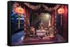 Shrine in Chinatown at night, Kuala Lumpur, Malaysia, Southeast Asia, Asia-Matthew Williams-Ellis-Framed Stretched Canvas