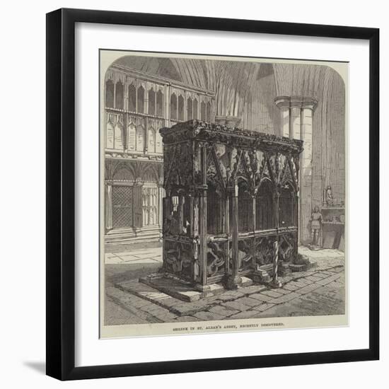 Shrine in St Alban's Abbey, Recently Discovered-null-Framed Giclee Print