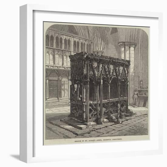 Shrine in St Alban's Abbey, Recently Discovered-null-Framed Giclee Print