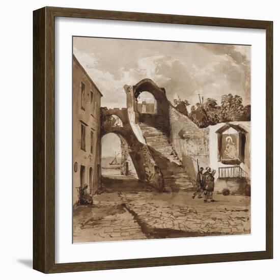 Shrine in the Walls of a Neapolitan Village-Achille Vianelli-Framed Giclee Print