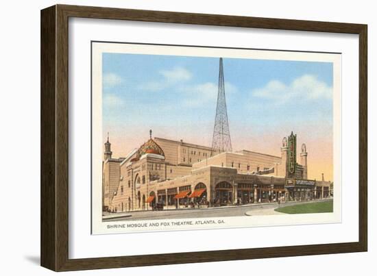 Shrine Mosque and Fox Theatre, Atlanta, Georgia-null-Framed Art Print