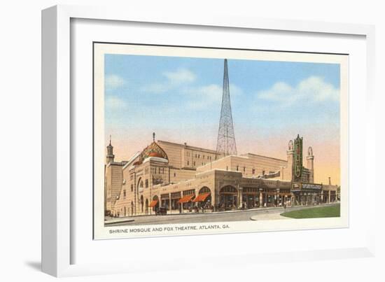 Shrine Mosque and Fox Theatre, Atlanta, Georgia-null-Framed Art Print