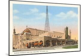 Shrine Mosque and Fox Theatre, Atlanta, Georgia-null-Mounted Art Print