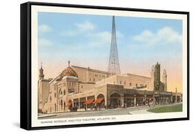 Shrine Mosque and Fox Theatre, Atlanta, Georgia-null-Framed Stretched Canvas