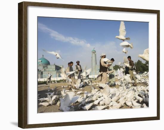 Shrine of Hazrat Ali, Mazar-I-Sharif, Afghanistan-Jane Sweeney-Framed Photographic Print