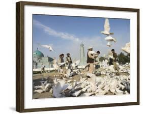 Shrine of Hazrat Ali, Mazar-I-Sharif, Afghanistan-Jane Sweeney-Framed Photographic Print