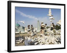 Shrine of Hazrat Ali, Mazar-I-Sharif, Afghanistan-Jane Sweeney-Framed Photographic Print