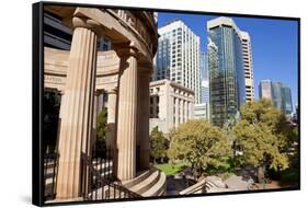 Shrine of Memories and Offices, Anzac Square, Brisbane, Australia-Peter Adams-Framed Stretched Canvas