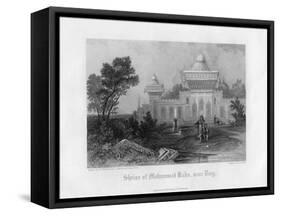 Shrine of Mohummed Kahn, Near Deeg, Rajasthan, India, Mid 19th Century-E Finden-Framed Stretched Canvas