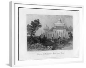 Shrine of Mohummed Kahn, Near Deeg, Rajasthan, India, Mid 19th Century-E Finden-Framed Giclee Print