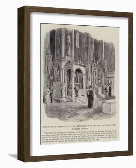 Shrine of St Demetrius in the Cathedral of St Michael the Archangel, Kremlin, Moscow-William 'Crimea' Simpson-Framed Giclee Print