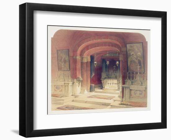 Shrine of the Annunciation, Nazareth, April 20th 1839, Plate 31 from Volume I of 'The Holy Land'-David Roberts-Framed Giclee Print