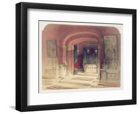 Shrine of the Annunciation, Nazareth, April 20th 1839, Plate 31 from Volume I of 'The Holy Land'-David Roberts-Framed Giclee Print