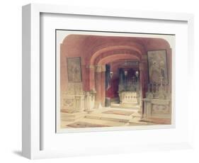 Shrine of the Annunciation, Nazareth, April 20th 1839, Plate 31 from Volume I of 'The Holy Land'-David Roberts-Framed Giclee Print