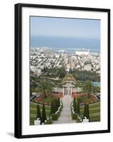 Shrine of the Bab, Bahai Gardens, Haifa, Israel, Middl Eeast-Michael DeFreitas-Framed Photographic Print