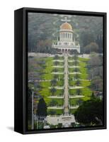 Shrine of the Bab, Bahai Gardens, Haifa, Israel, Middl Eeast-Michael DeFreitas-Framed Stretched Canvas