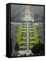 Shrine of the Bab, Bahai Gardens, Haifa, Israel, Middl Eeast-Michael DeFreitas-Framed Stretched Canvas