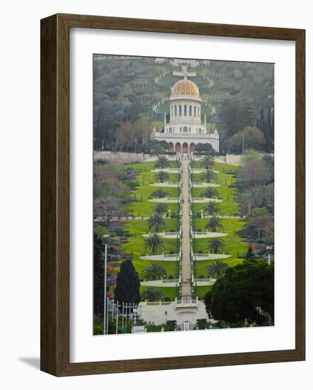 Shrine of the Bab, Bahai Gardens, Haifa, Israel, Middl Eeast-Michael DeFreitas-Framed Photographic Print